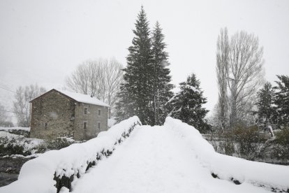 Nieve en Lugueros.