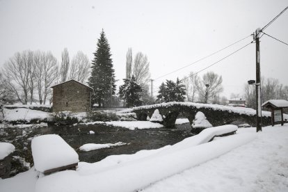 Nieve en Lugueros.
