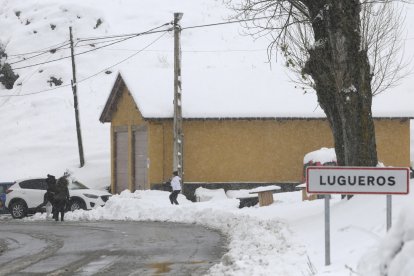 Nieve en Lugueros.
