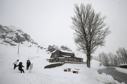 Nieve en Lugueros.