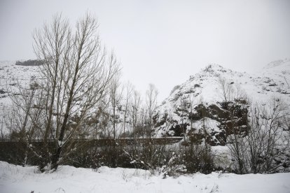 Nieve en Tolibia de Abajo.