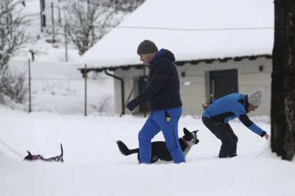 Nieve en Tolibia de Abajo.