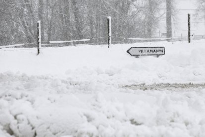 Nieve en Cármenes.