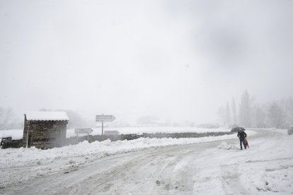 Nieve en Cármenes.
