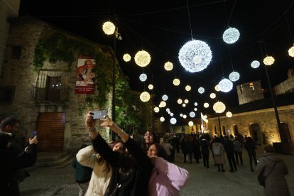 Encendido de las luces navideñas en Ponferrada.