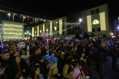 Encendido de las luces navideñas en Ponferrada.