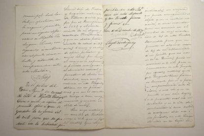 Detalle de otro de los documentos del Archivo Municipal.