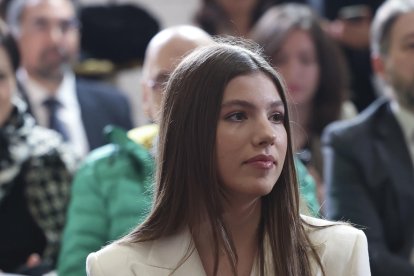 La infanta Sofía, este viernes en su primer acto institucional en solitario.