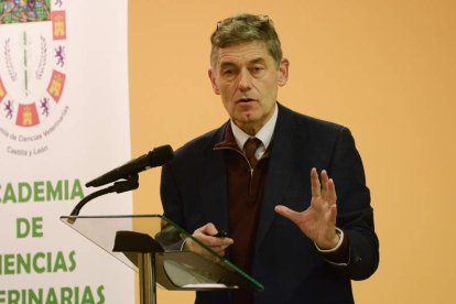 José María Eiros, en una reciente conferencia en León.