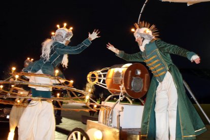 Cabalgata de los Reyes Magos en León.