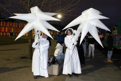 Cabalgata de los Reyes Magos en León.