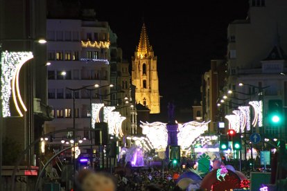 Cabalgata de los Reyes Magos en León.