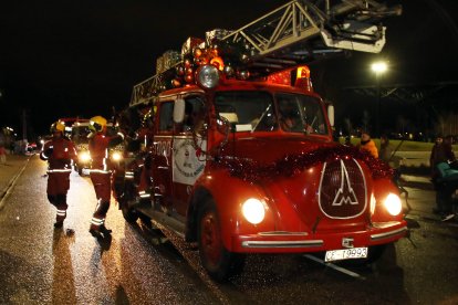 Cabalgata de los Reyes Magos en León.