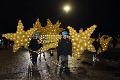 Cabalgata de los Reyes Magos en León.