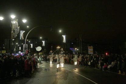 Cabalgata de los Reyes Magos en León.