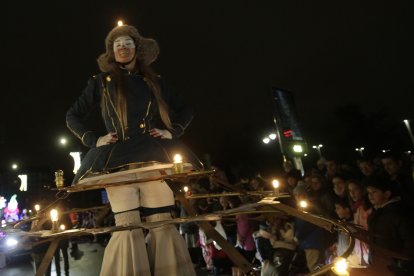 Cabalgata de los Reyes Magos en León.