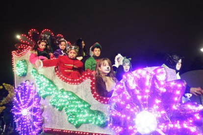 Cabalgata de los Reyes Magos en León.
