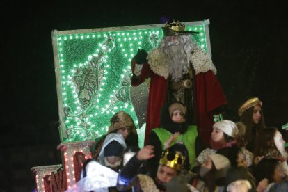 Cabalgata de los Reyes Magos en León.