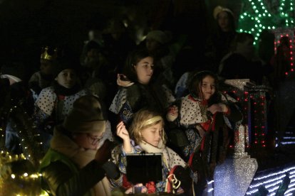 Cabalgata de los Reyes Magos en León.