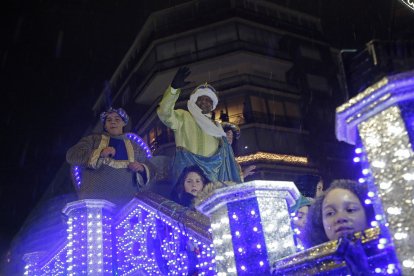 Cabalgata de los Reyes Magos en León.