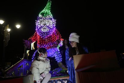 Cabalgata de los Reyes Magos en León.