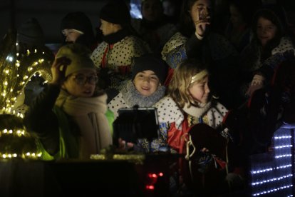 Cabalgata de los Reyes Magos en León.
