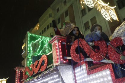 Cabalgata de los Reyes Magos en León.