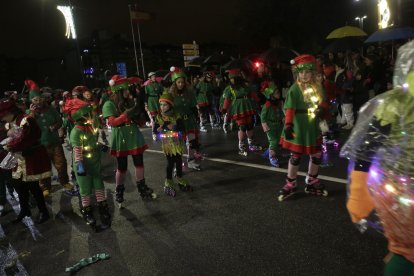 Cabalgata de los Reyes Magos en León.