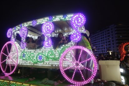 Cabalgata de los Reyes Magos en León.