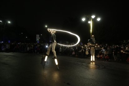 Cabalgata de los Reyes Magos en León.