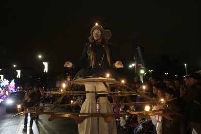 Cabalgata de los Reyes Magos en León.