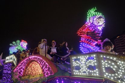Cabalgata de los Reyes Magos en León.
