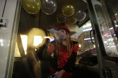 Cabalgata de los Reyes Magos en León.