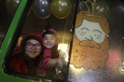 Cabalgata de los Reyes Magos en León.