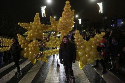 Cabalgata de los Reyes Magos en León.