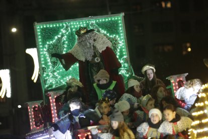 Cabalgata de los Reyes Magos en León.