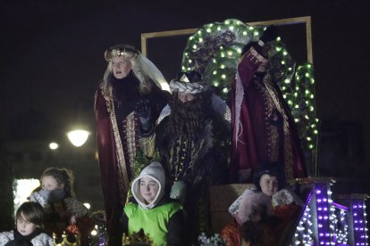 Cabalgata de los Reyes Magos en León.