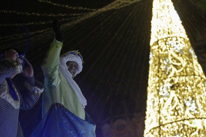 Cabalgata de los Reyes Magos en León.