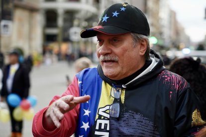Celebración en León de una concentración de protesta en contra de la toma de posesión de Nicolás Maduro como presidente de Venezuela.