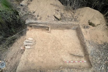 Otra imagen de la zona excavada y documentada.