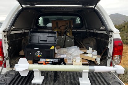 Lanzamiento del cohete León 1.