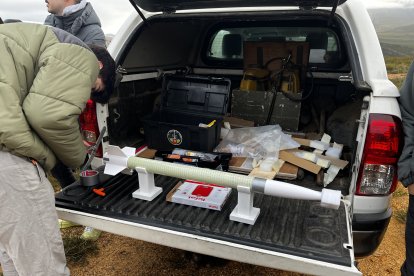 Lanzamiento del cohete León 1.