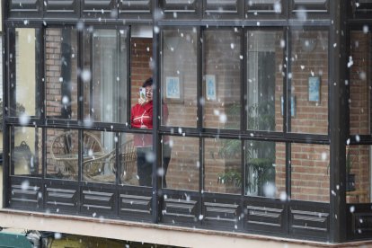 Nieve en Ponferrada.