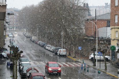 Nieve en Ponferrada.