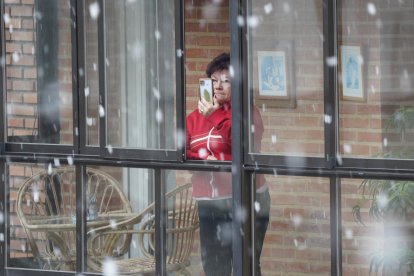 Nieve en Ponferrada.