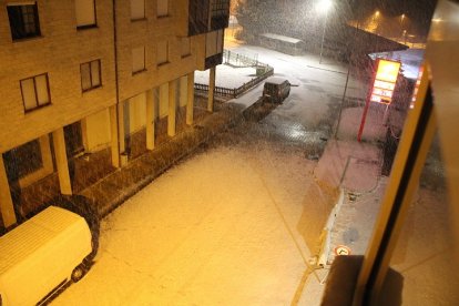 Nieve caída en Riaño.