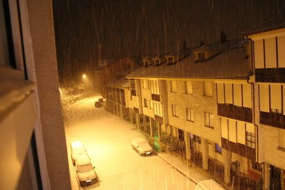 Nieve caída en Riaño.