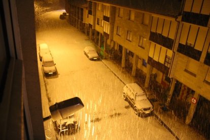Nieve caída en Riaño.
