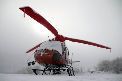 La comarca leonesa de los Argüellos amanece cubierta por la nevada de la noche anterior.