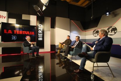 Torné, Germán Gavela y Domínguez, en la entrevista.